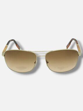 Zegna EZ0176 Men's Gold Rectangular Sunglasses 66-16-135